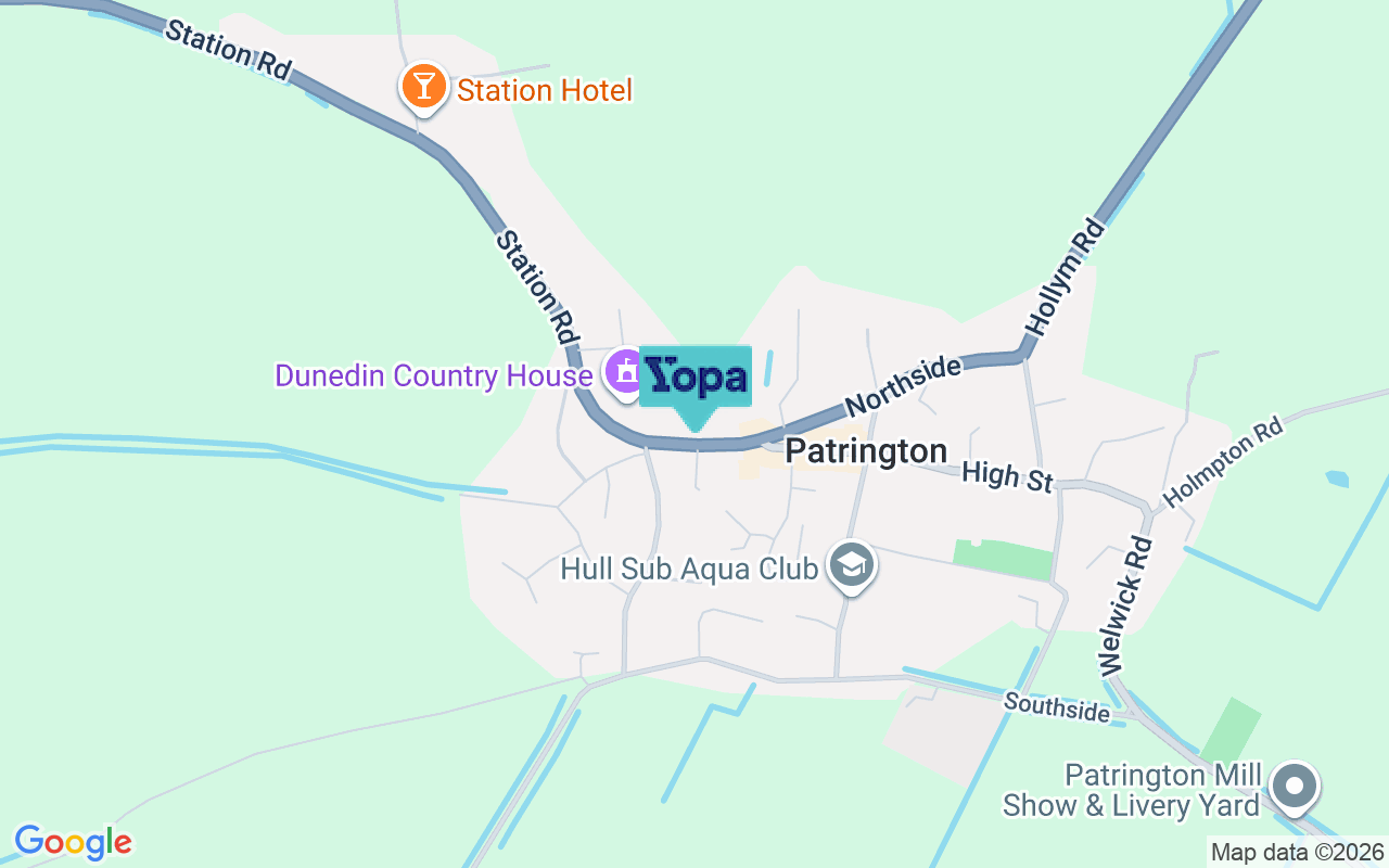 Map showing the location of HU12 0NB