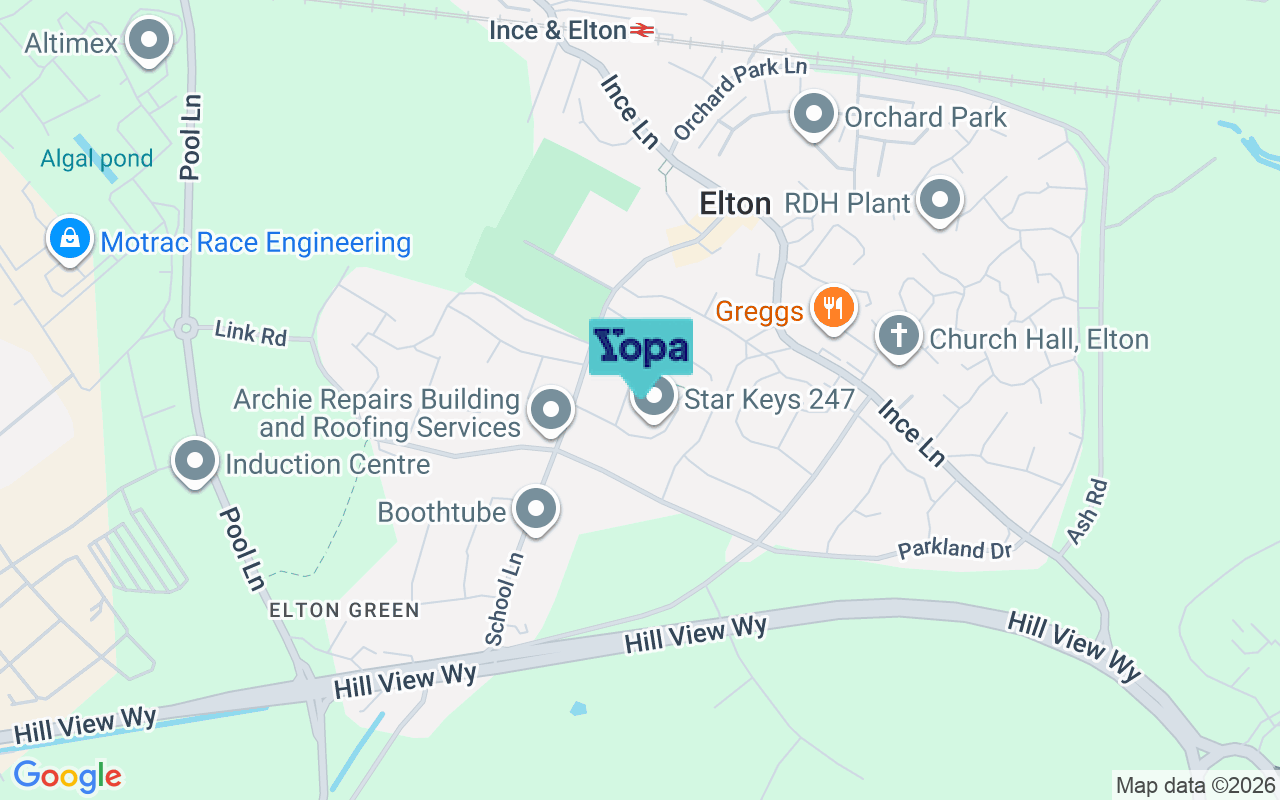 Map showing the location of CH2 4PQ
