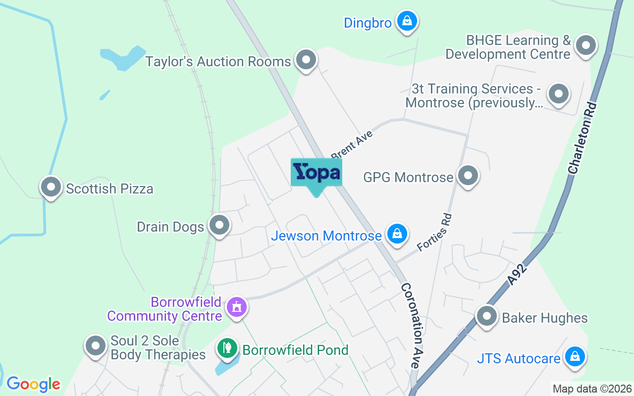 Map showing the location of DD10 9DL