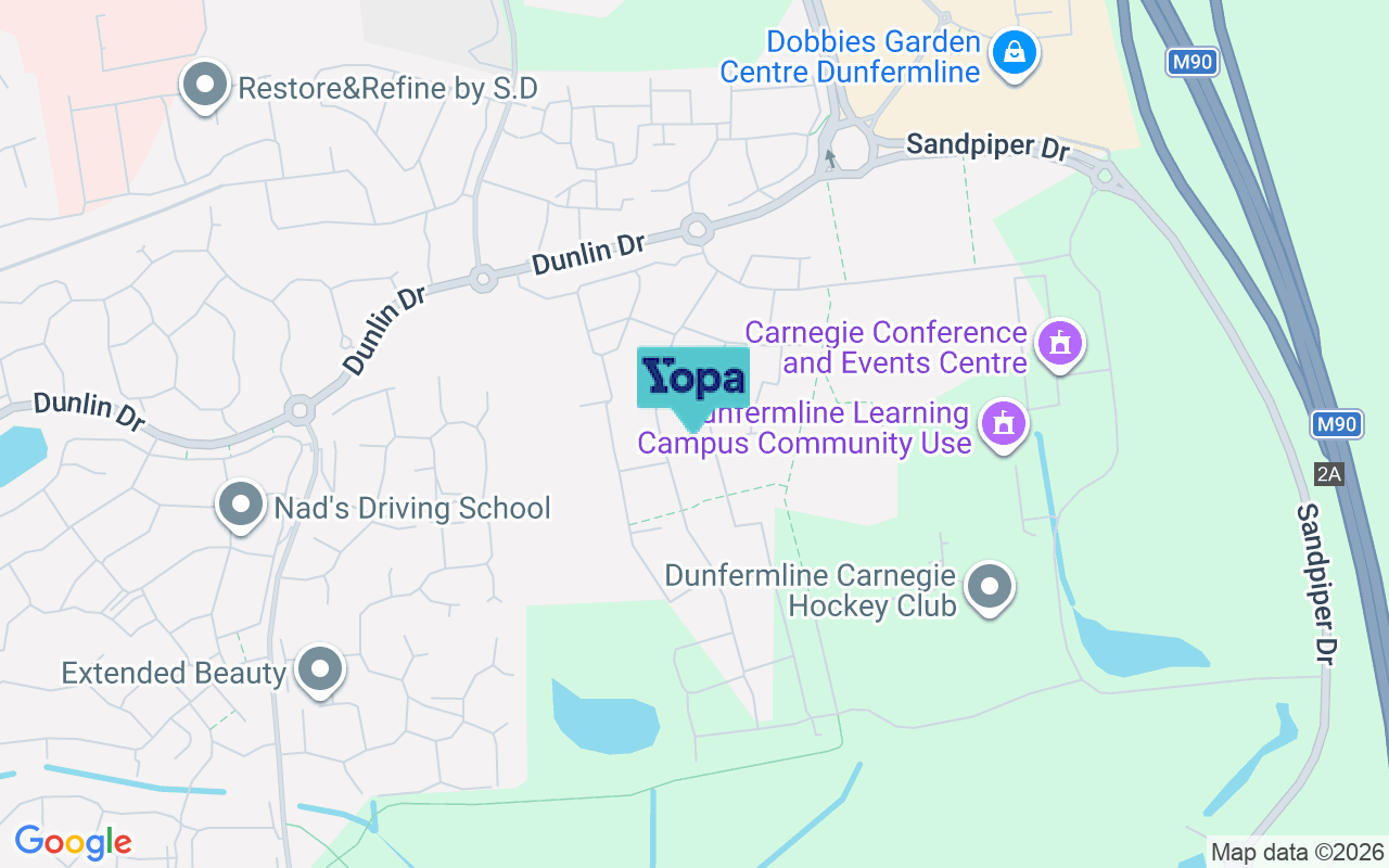 Map showing the location of KY11 8UR