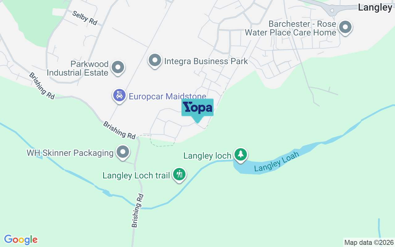Map showing the location of ME17 3GT