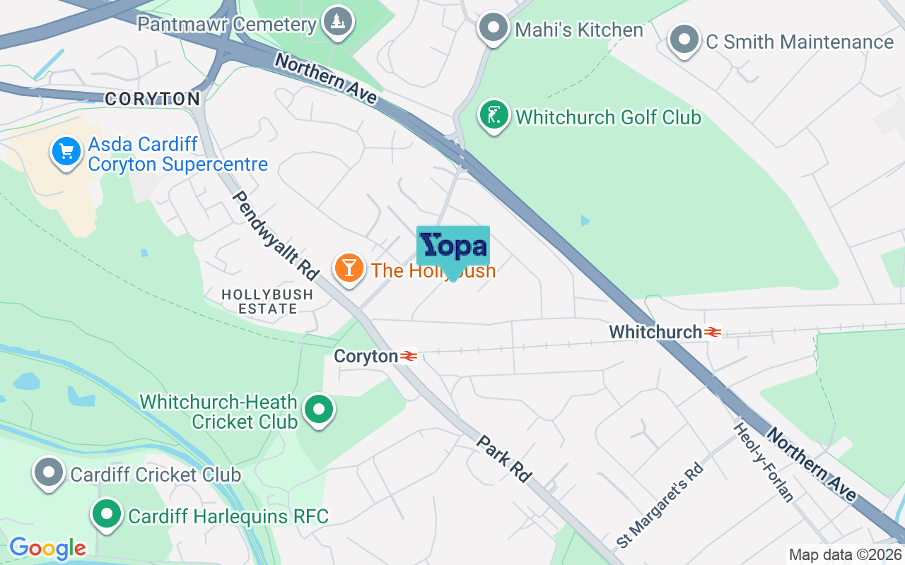 Map showing the location of CF14 7BX