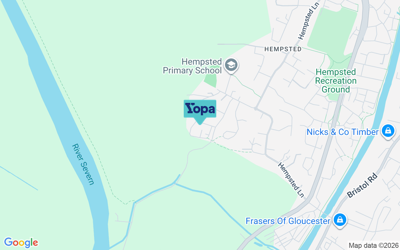 Map showing the location of GL2 5XB