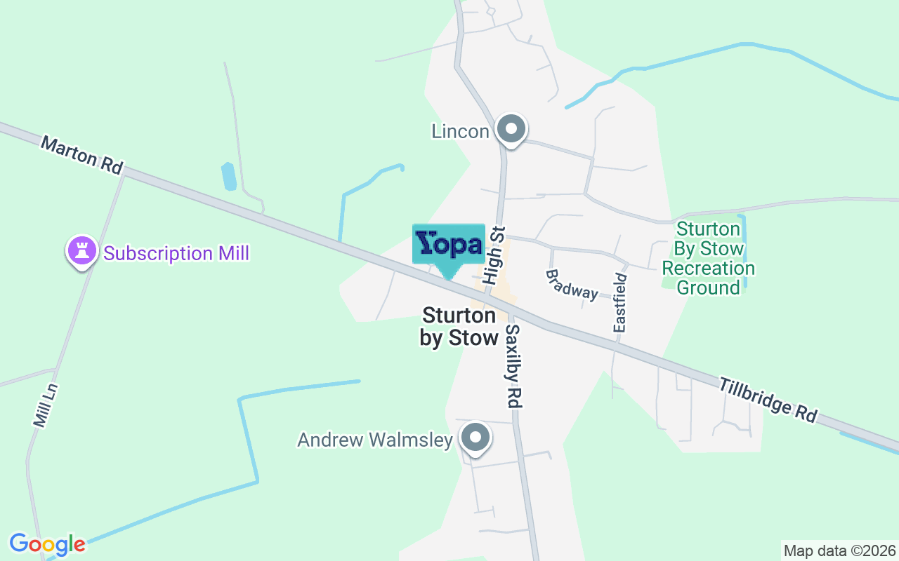 Map showing the location of LN1 2AQ