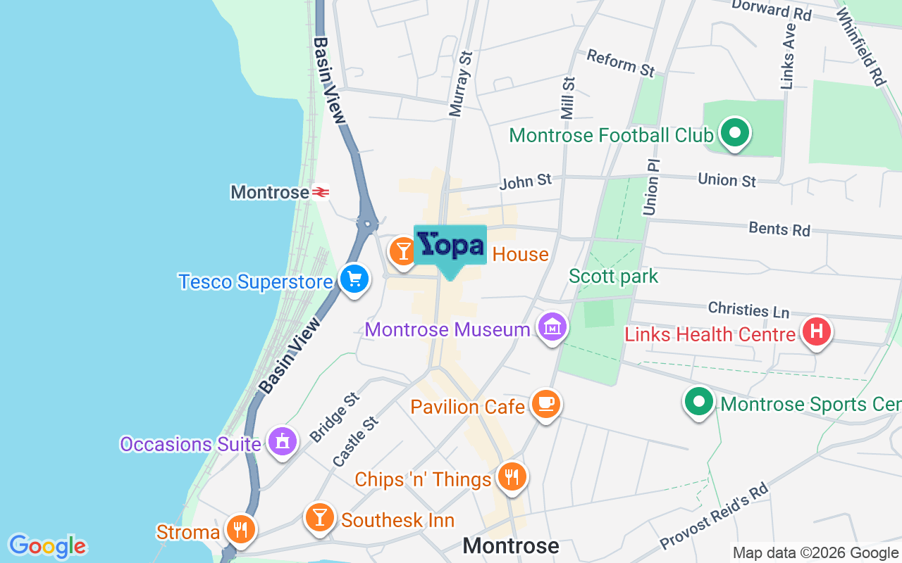 Map showing the location of DD10 8QR