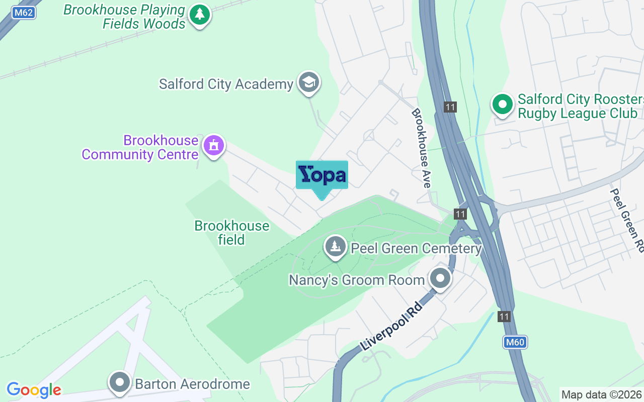 Map showing the location of M30 7PT
