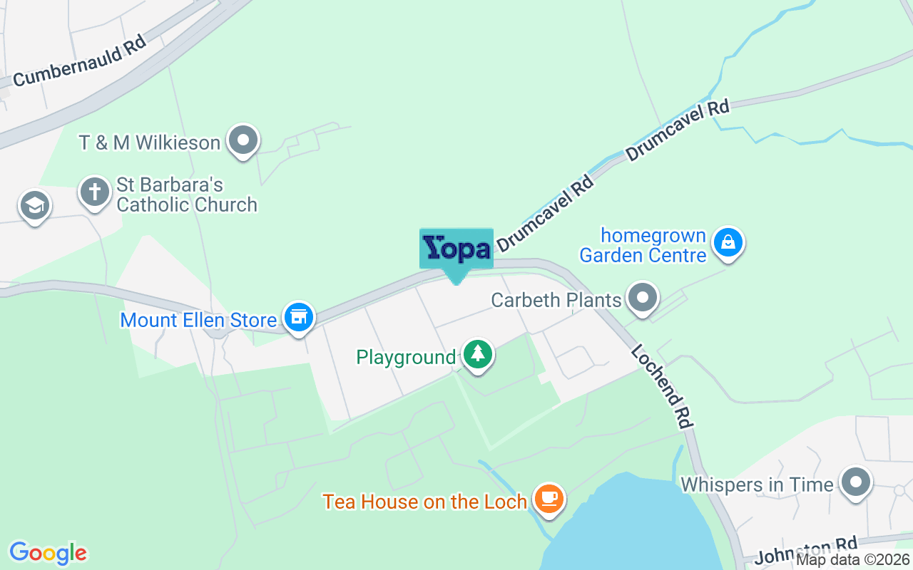 Map showing the location of G69 8BZ