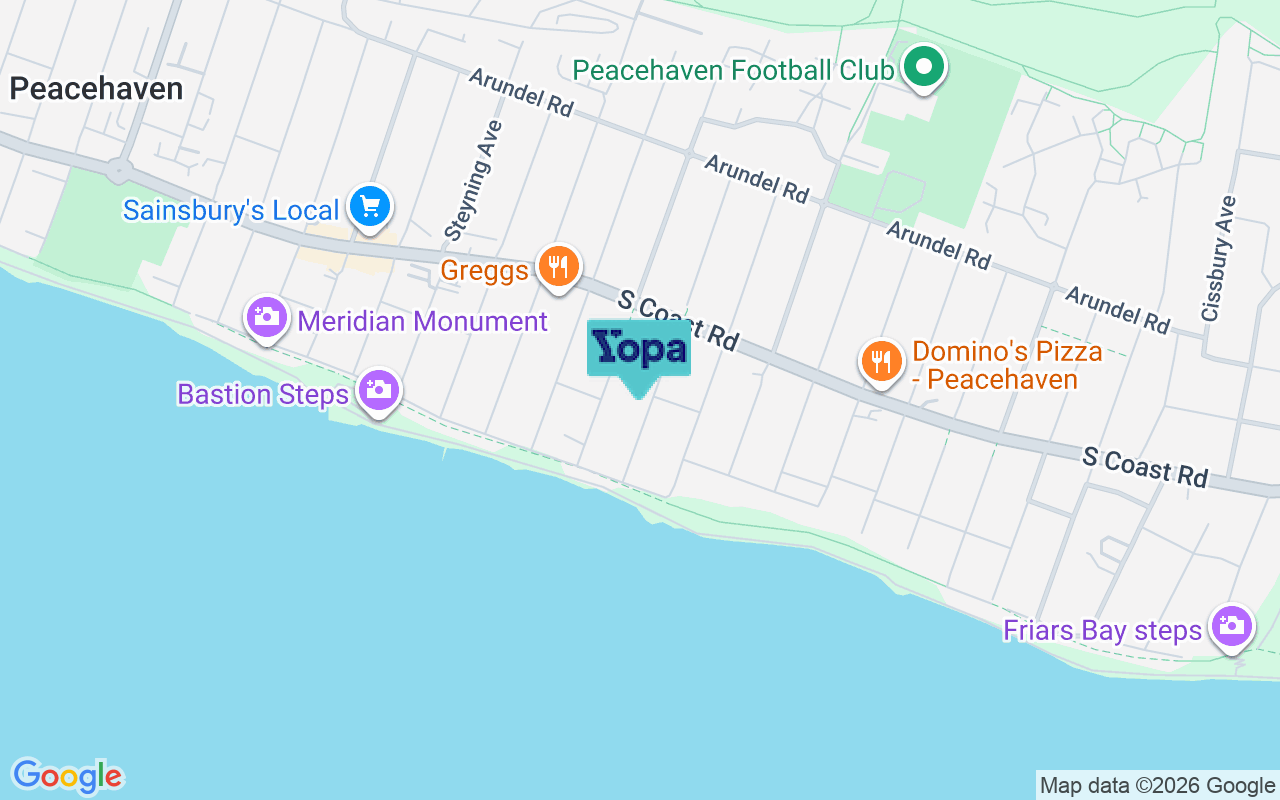 Map showing the location of BN10 8NJ