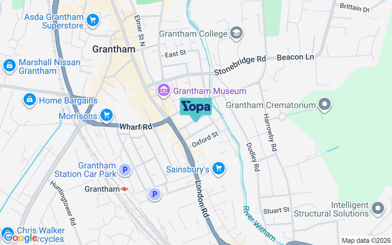 Map showing the location of NG31 6EZ