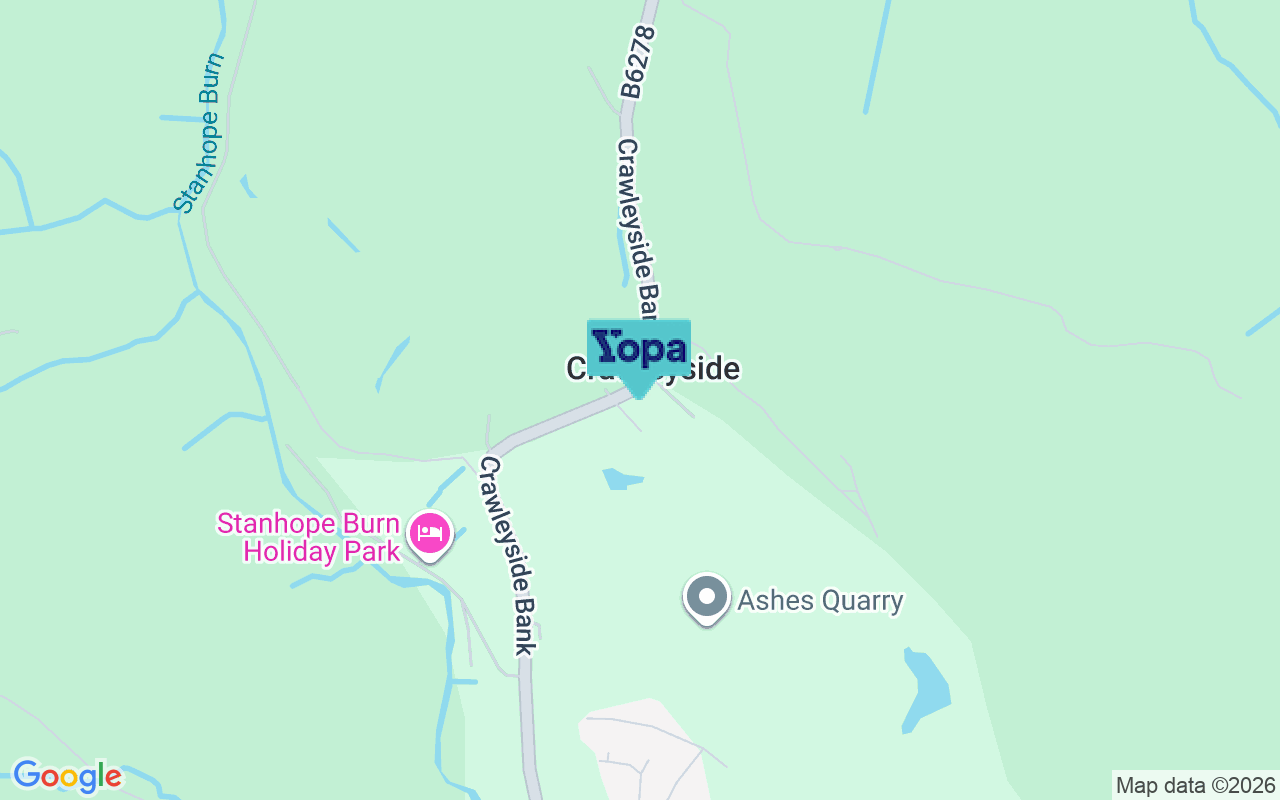 Map showing the location of DL13 2DZ