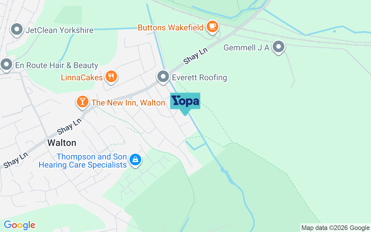 Map showing the location of WF2 6LZ