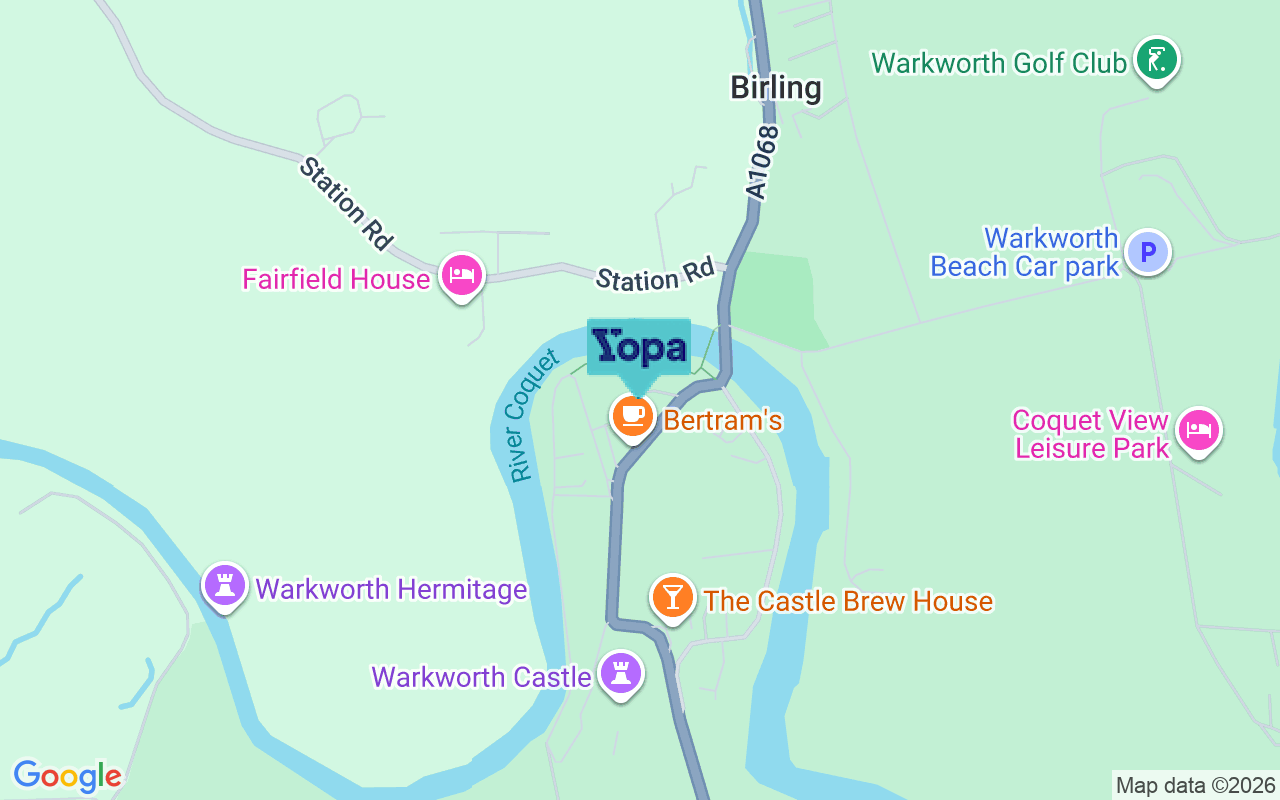 Map showing the location of NE65 0XE
