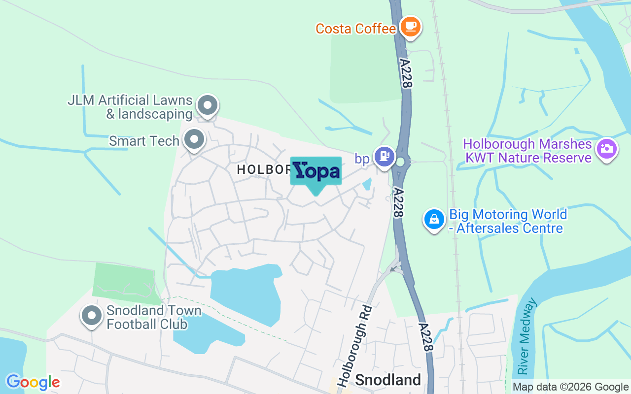 Map showing the location of ME6 5GE