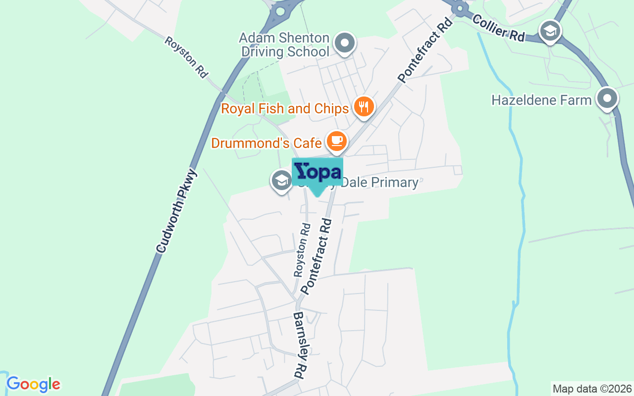 Map showing the location of S72 8GL