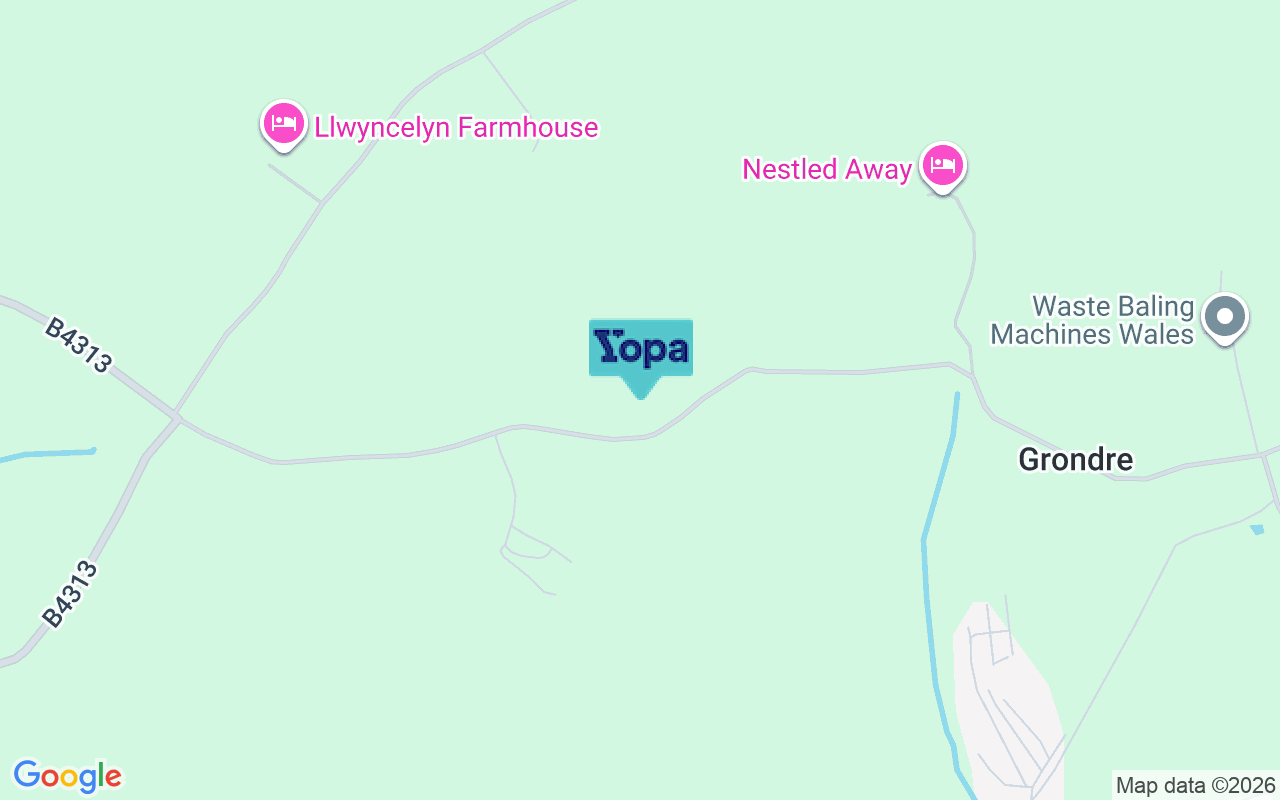 Map showing the location of SA66 7HH