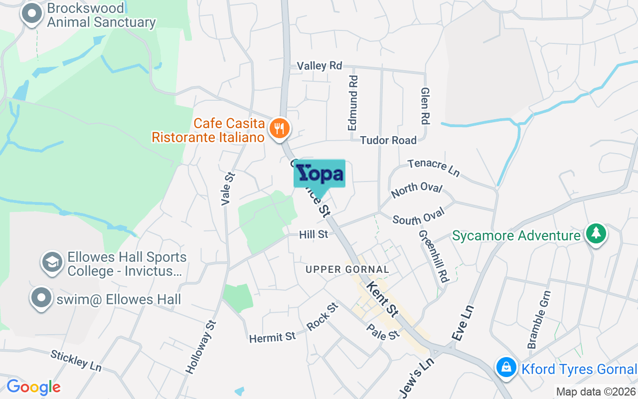 Map showing the location of DY3 1UN