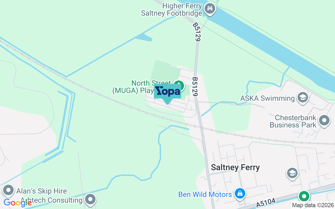 Map showing the location of CH4 0BL