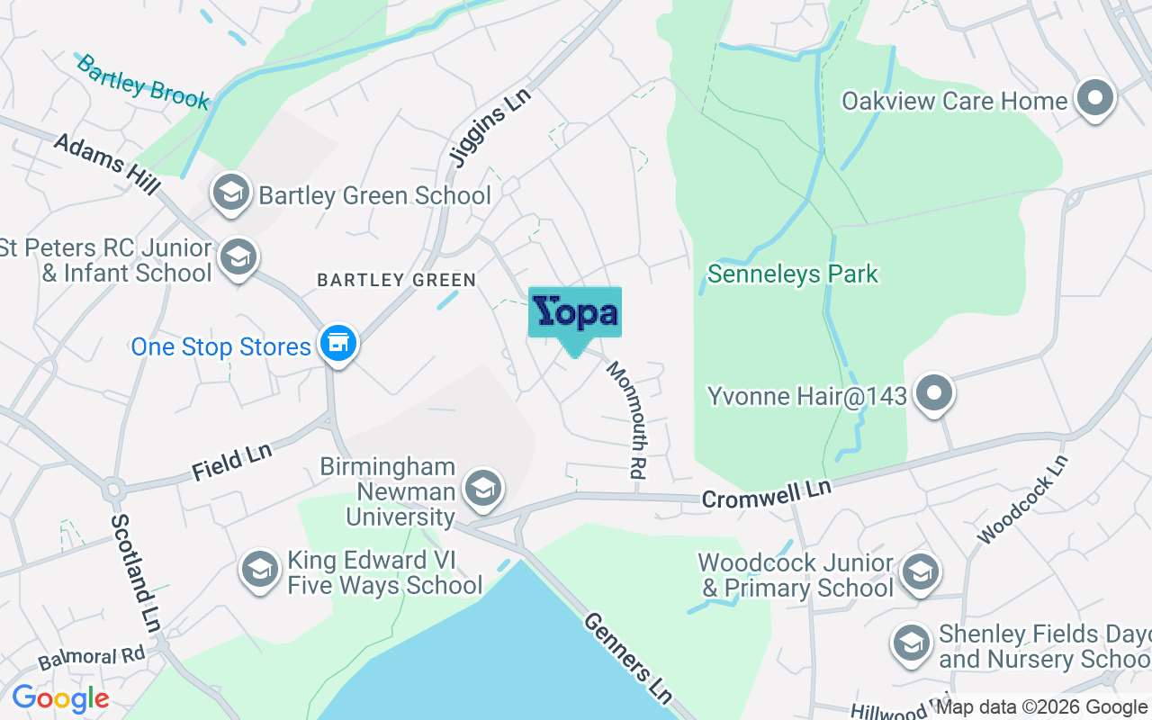 Map showing the location of B32 3NL