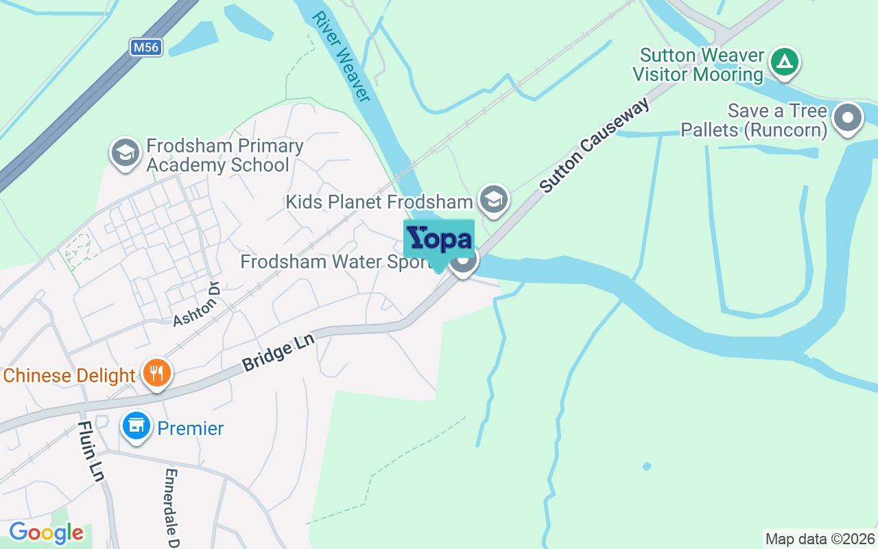 Map showing the location of WA6 7JY