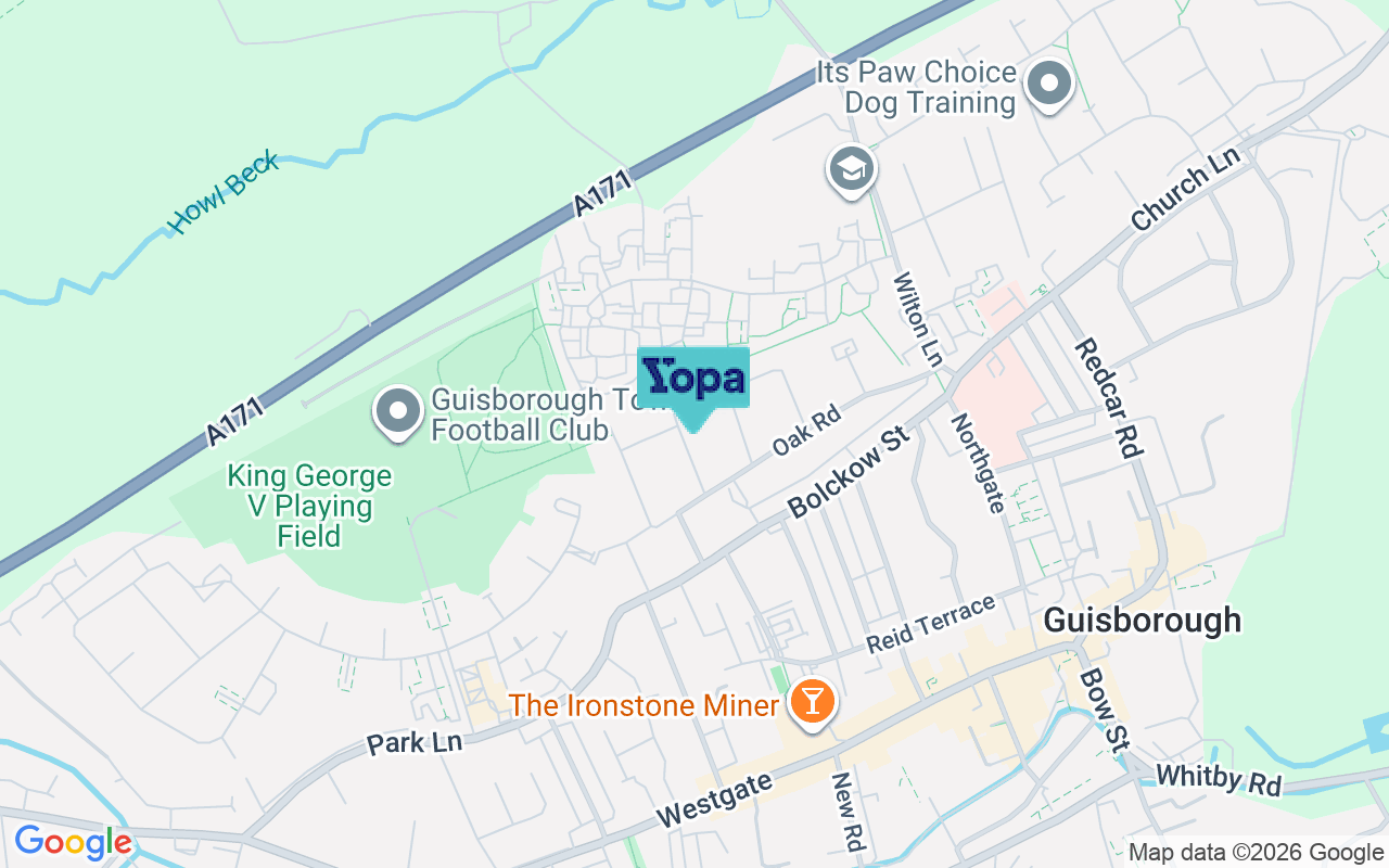 Map showing the location of TS14 6JH