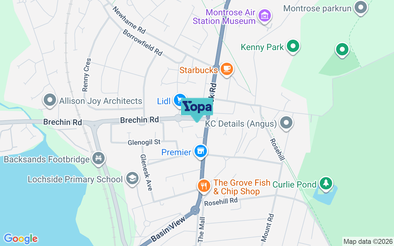 Map showing the location of DD10 9FH