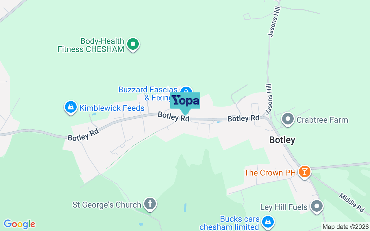 Map showing the location of HP5 1XT