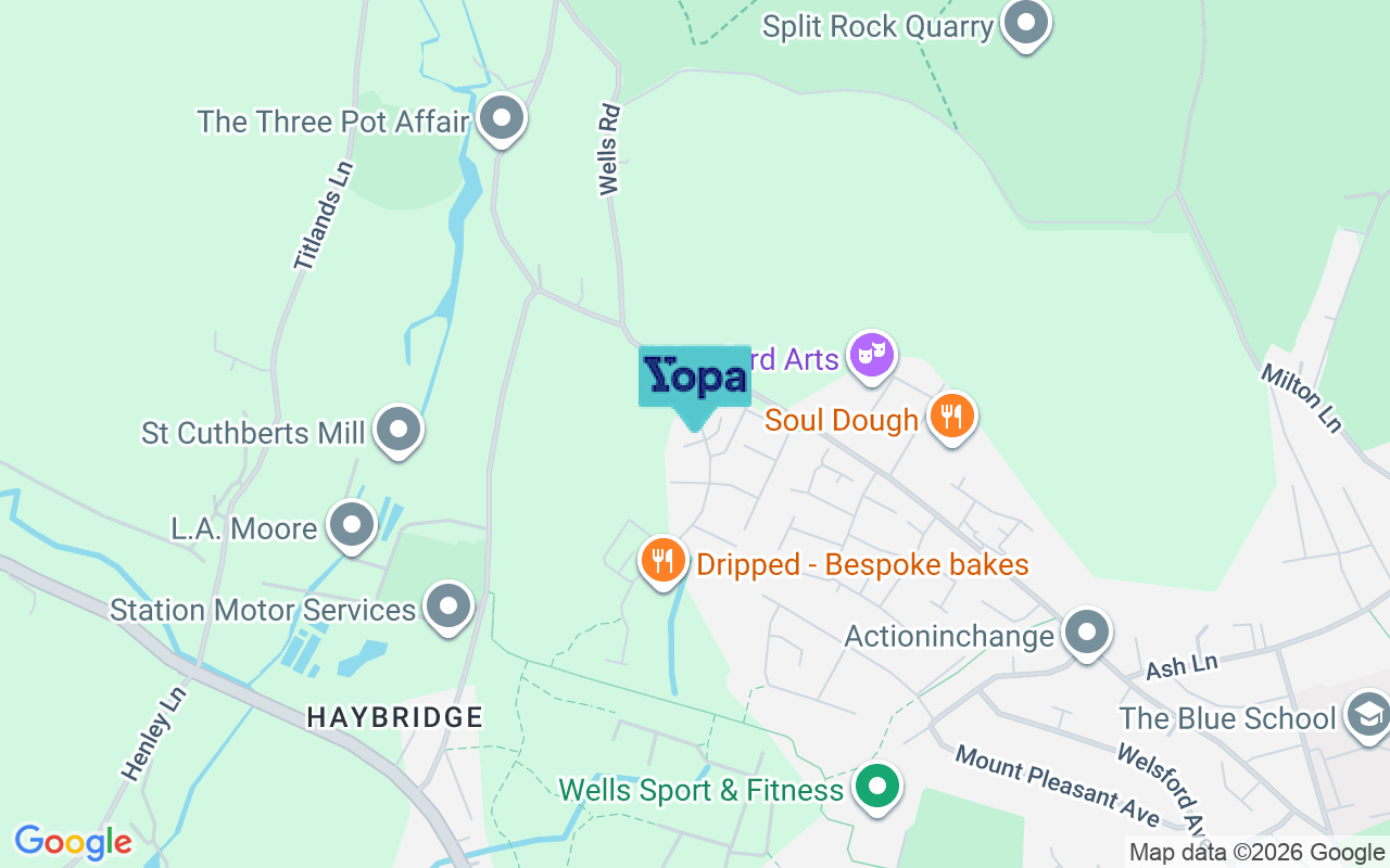 Map showing the location of BA5 2HR