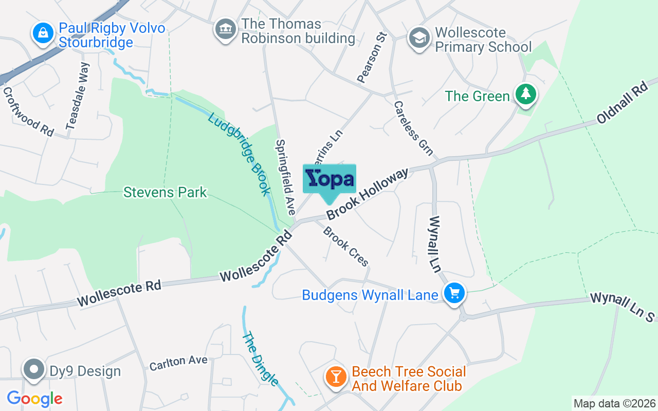 Map showing the location of DY9 8XJ