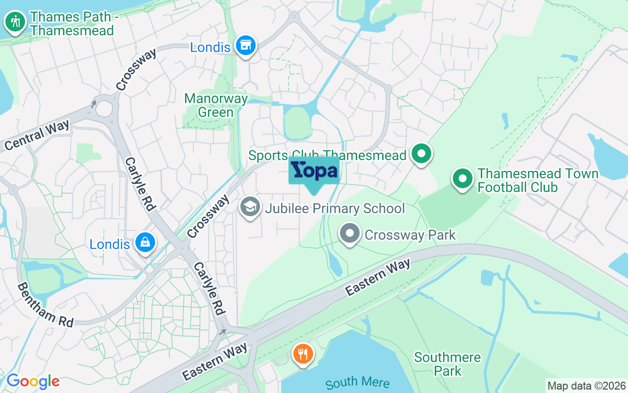 Map showing the location of SE28 8HD