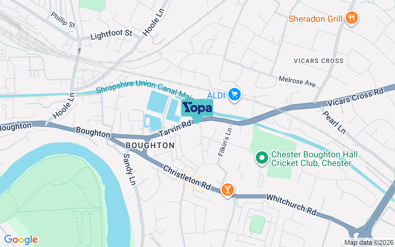 Map showing the location of CH3 5DZ