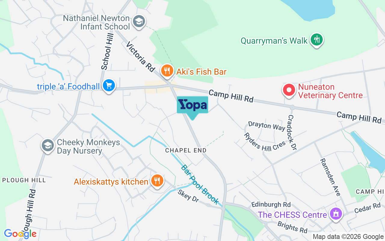 Map showing the location of CV10 9LQ