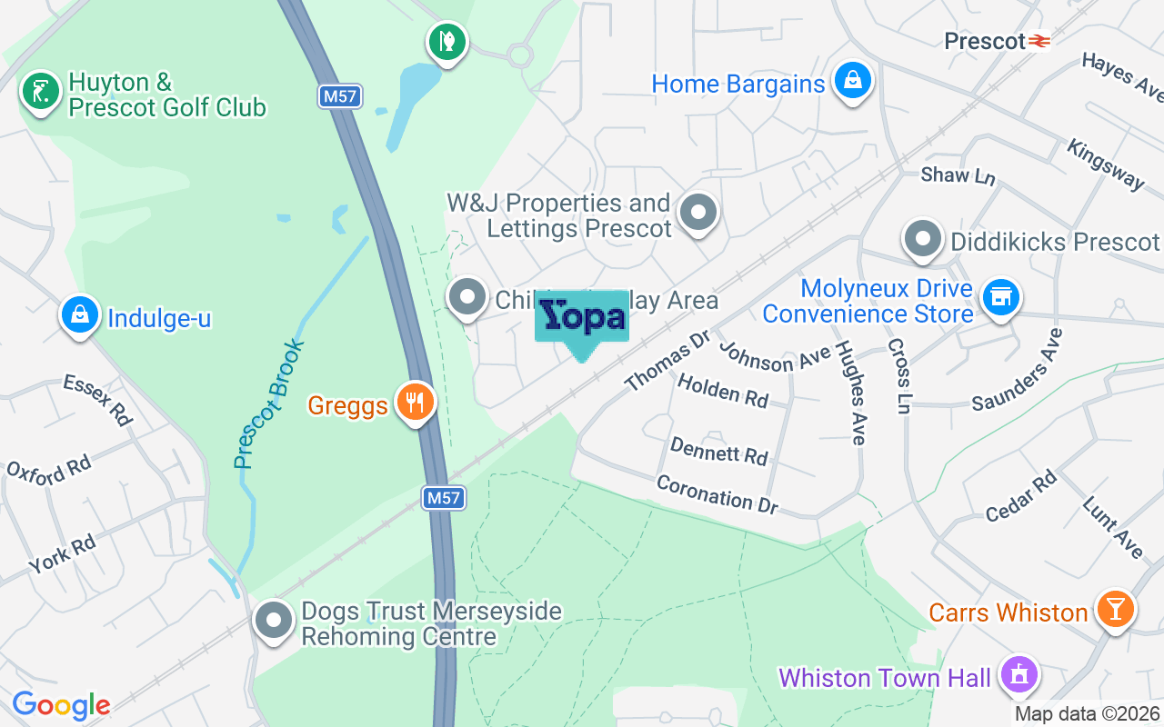 Map showing the location of L34 1AW