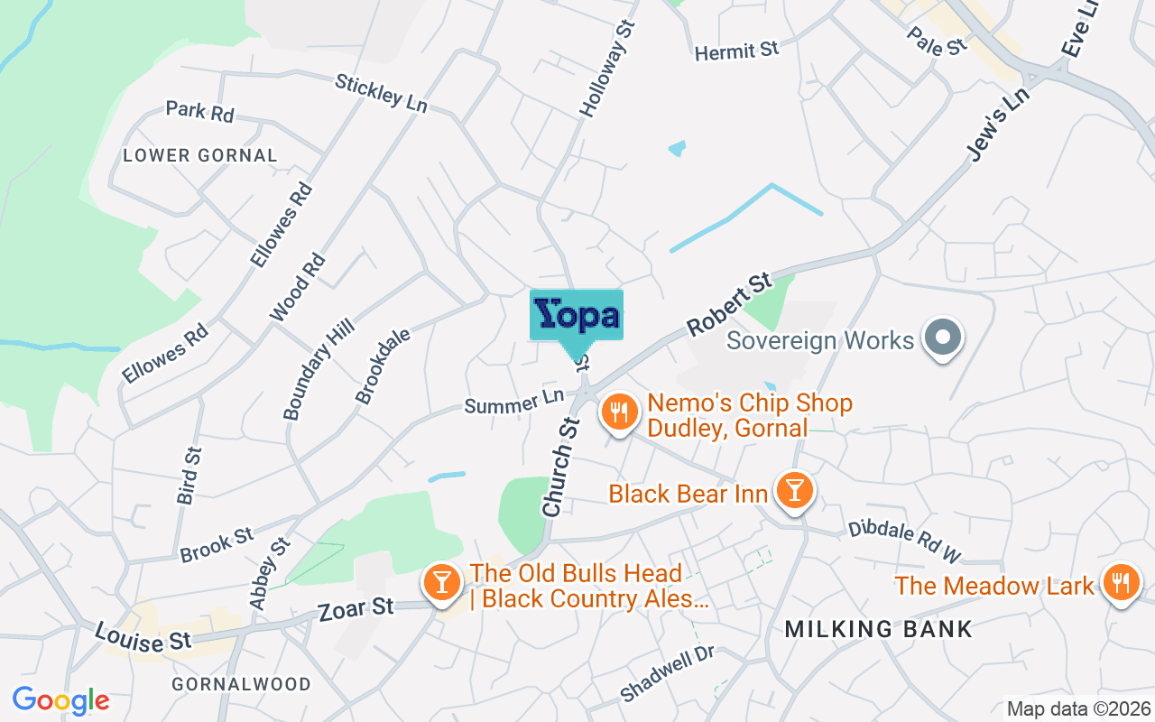 Map showing the location of DY3 2EH