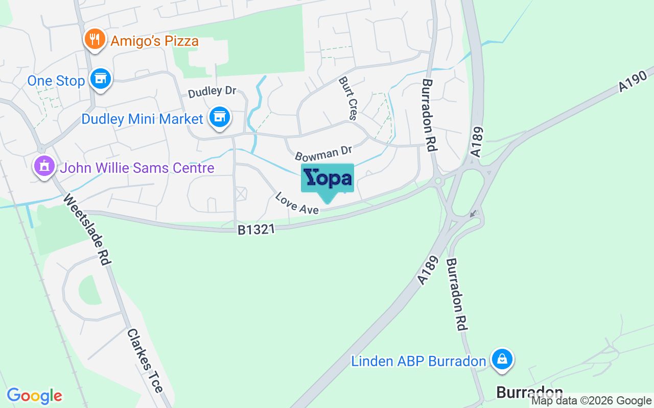 Map showing the location of NE23 7BJ