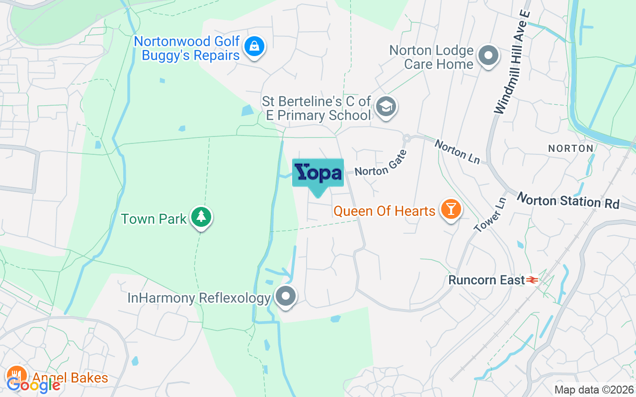 Map showing the location of WA7 6PB