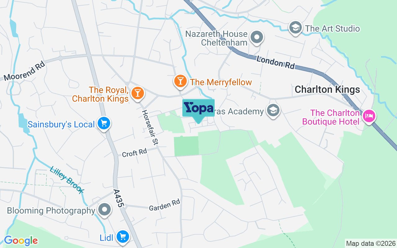Map showing the location of GL53 8QT