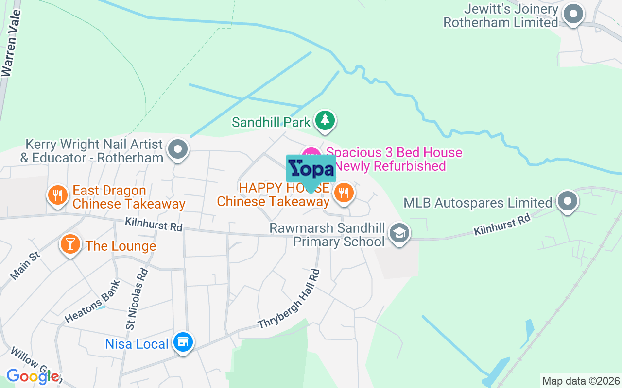 Map showing the location of S62 5PP