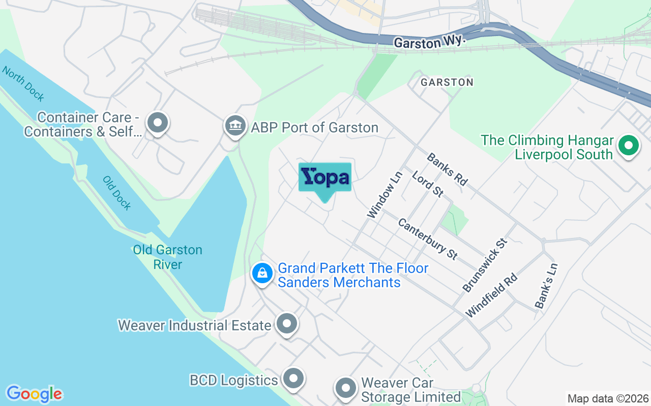 Map showing the location of L19 8HG