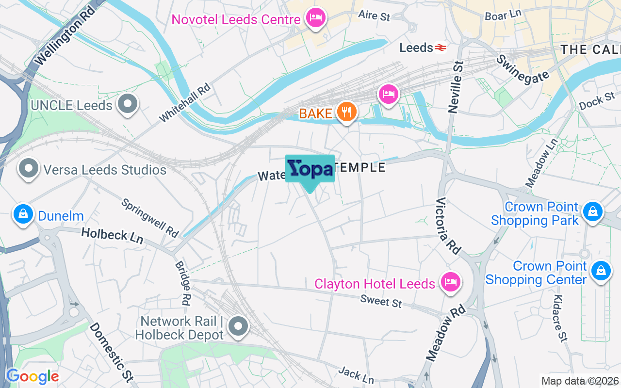 Map showing the location of LS11 5WF