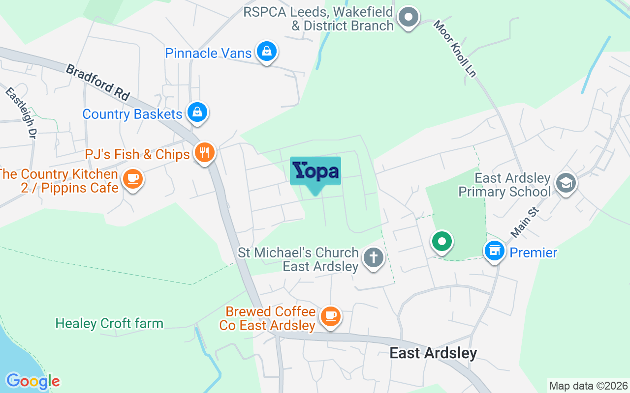 Map showing the location of WF3 2GL