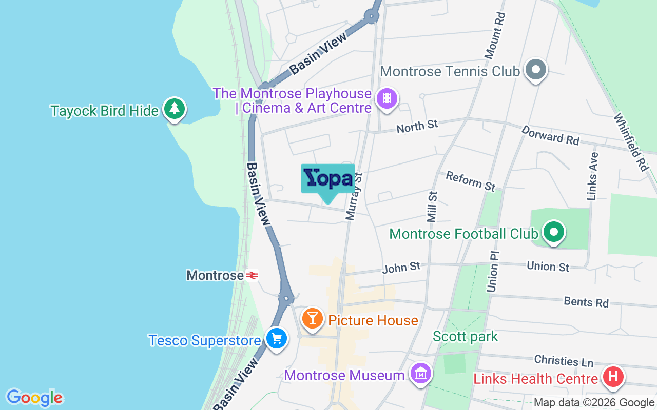Map showing the location of DD10 8JW
