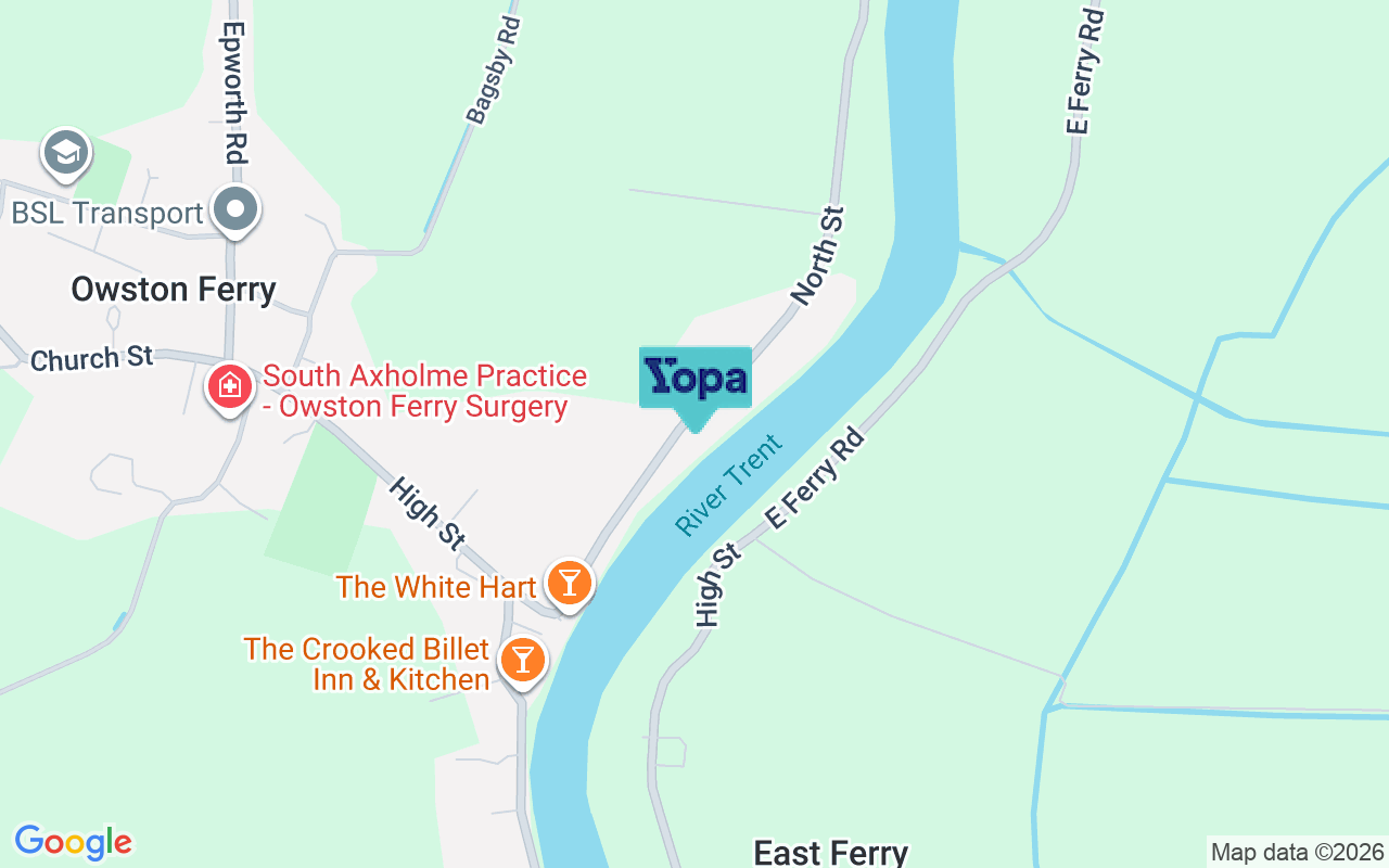 Map showing the location of DN9 1RT