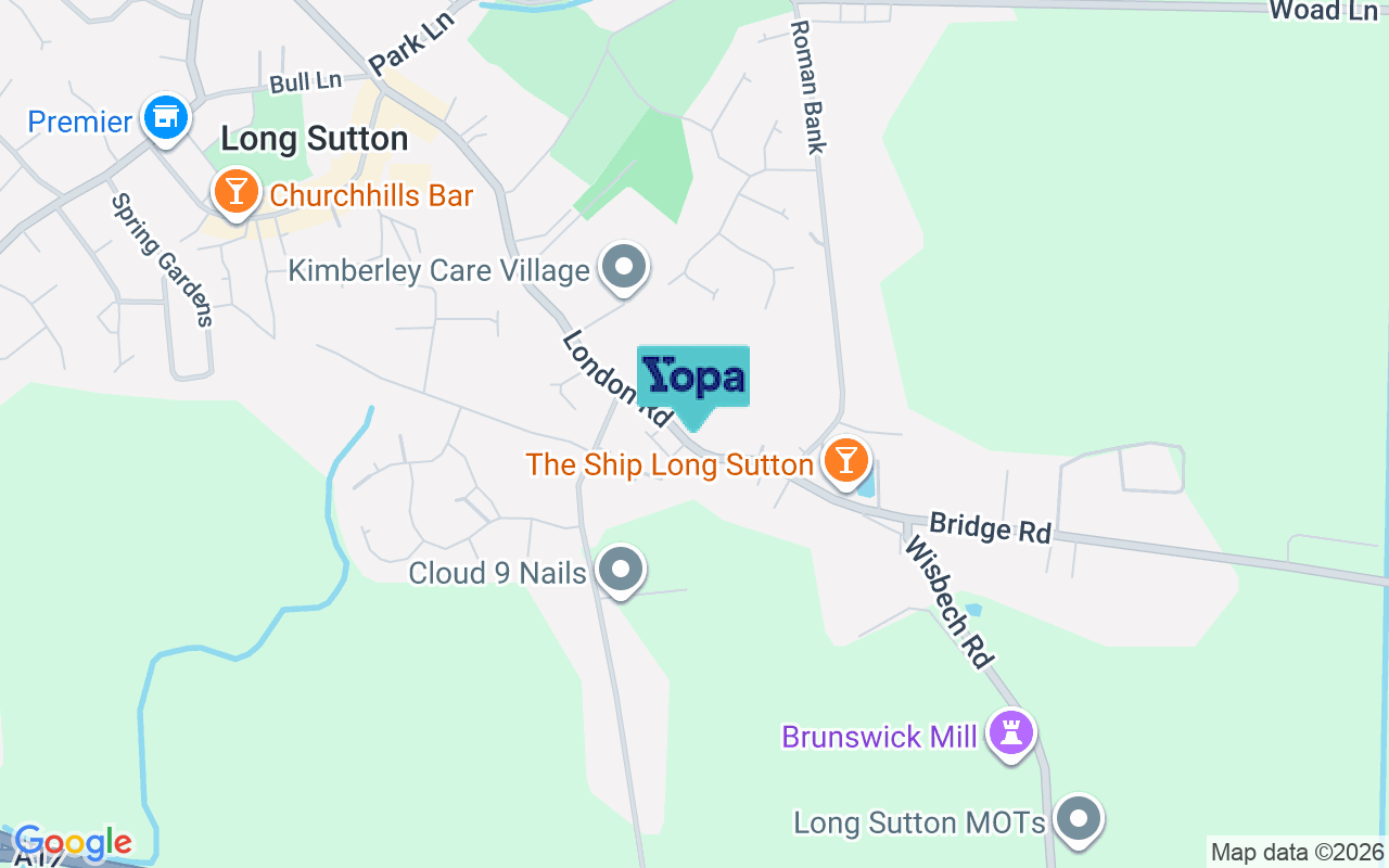 Map showing the location of PE12 9ED
