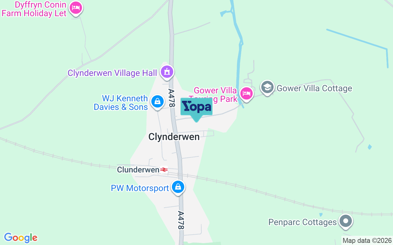 Map showing the location of SA66 7NJ
