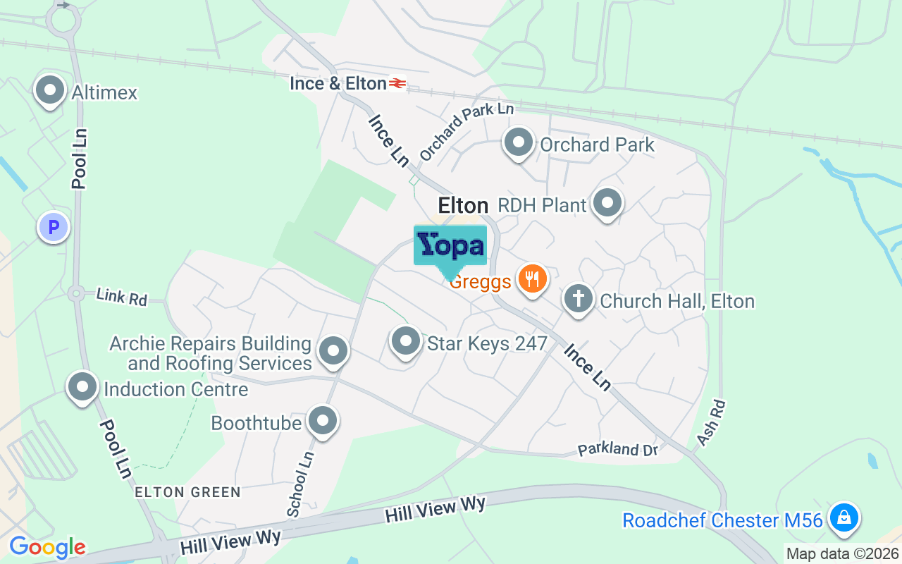 Map showing the location of CH2 4LR