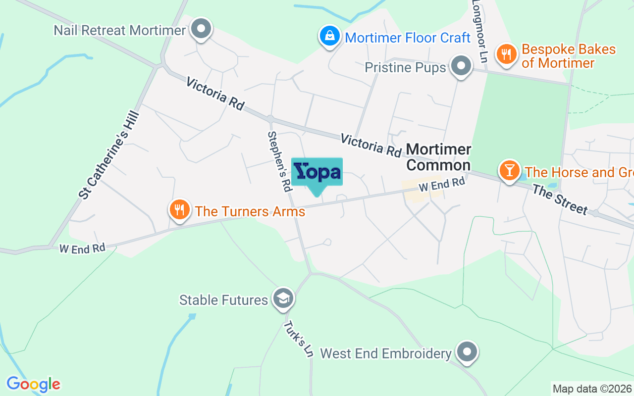 Map showing the location of RG7 3TJ