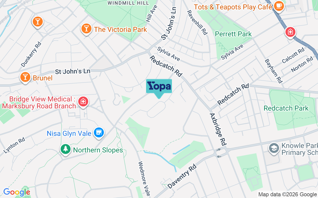 Map showing the location of BS3 5EB