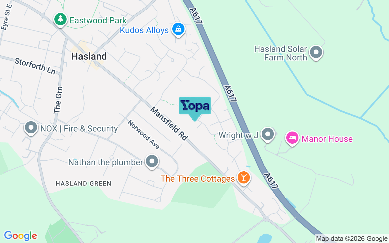 Map showing the location of S41 0FZ