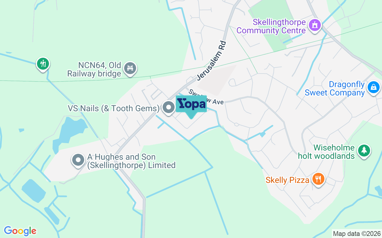 Map showing the location of LN6 4RJ