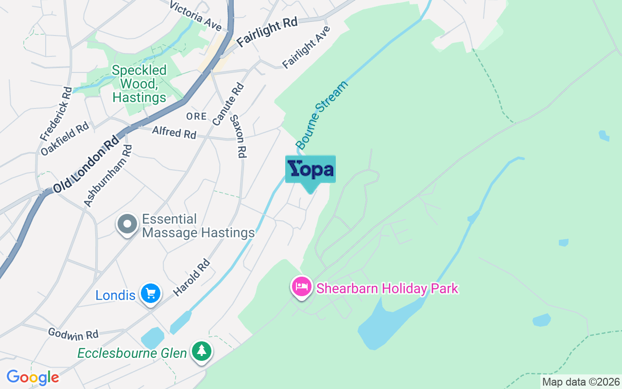 Map showing the location of TN35 5HW